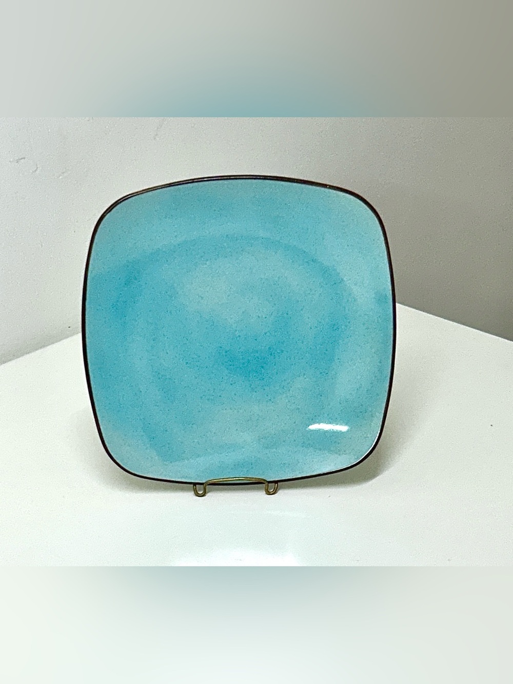 Vintage Discontinued NAUTICA ISLAND SHORES Square Luncheon Plate